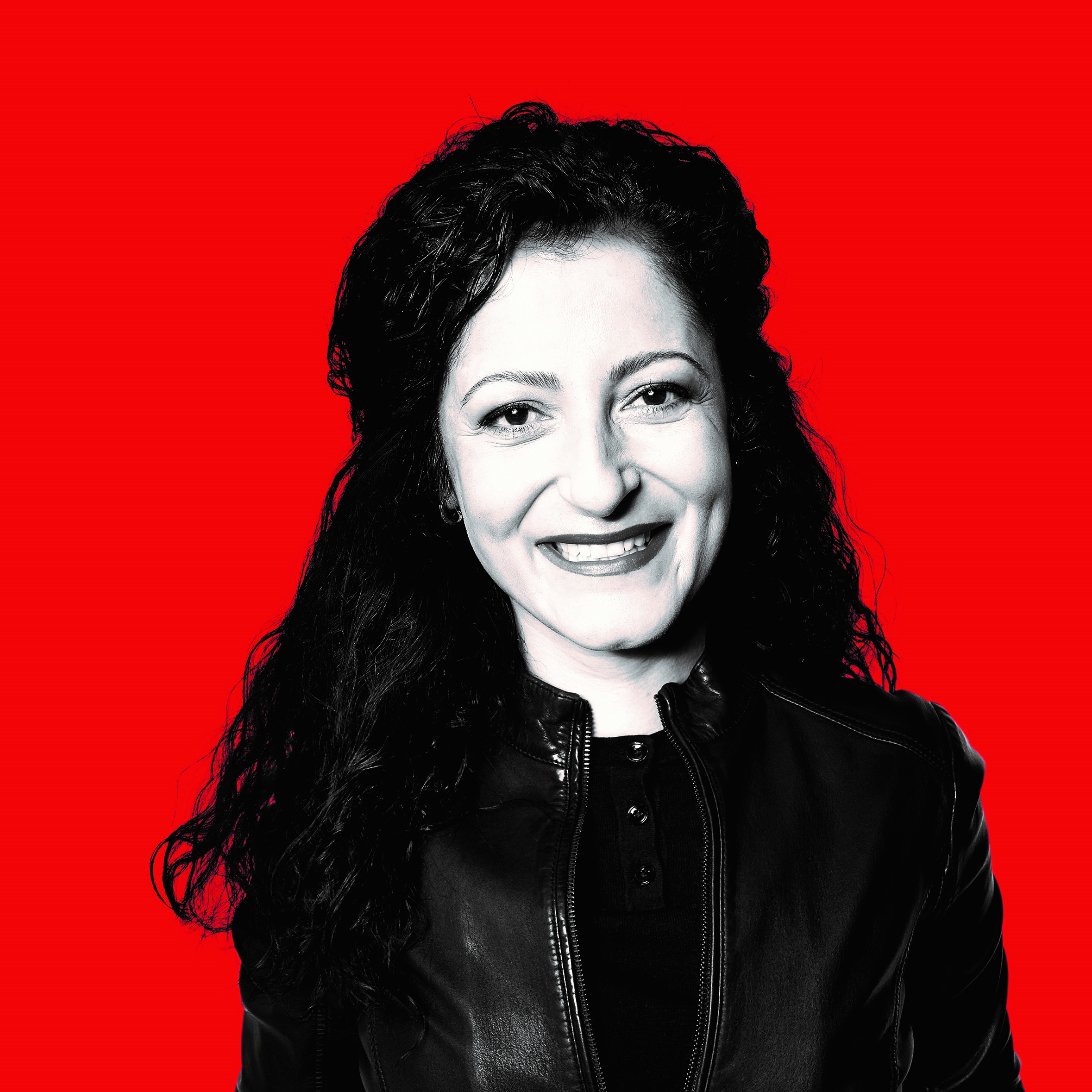 Schwarz-weiß-Portrait von Cansel Kiziltepe